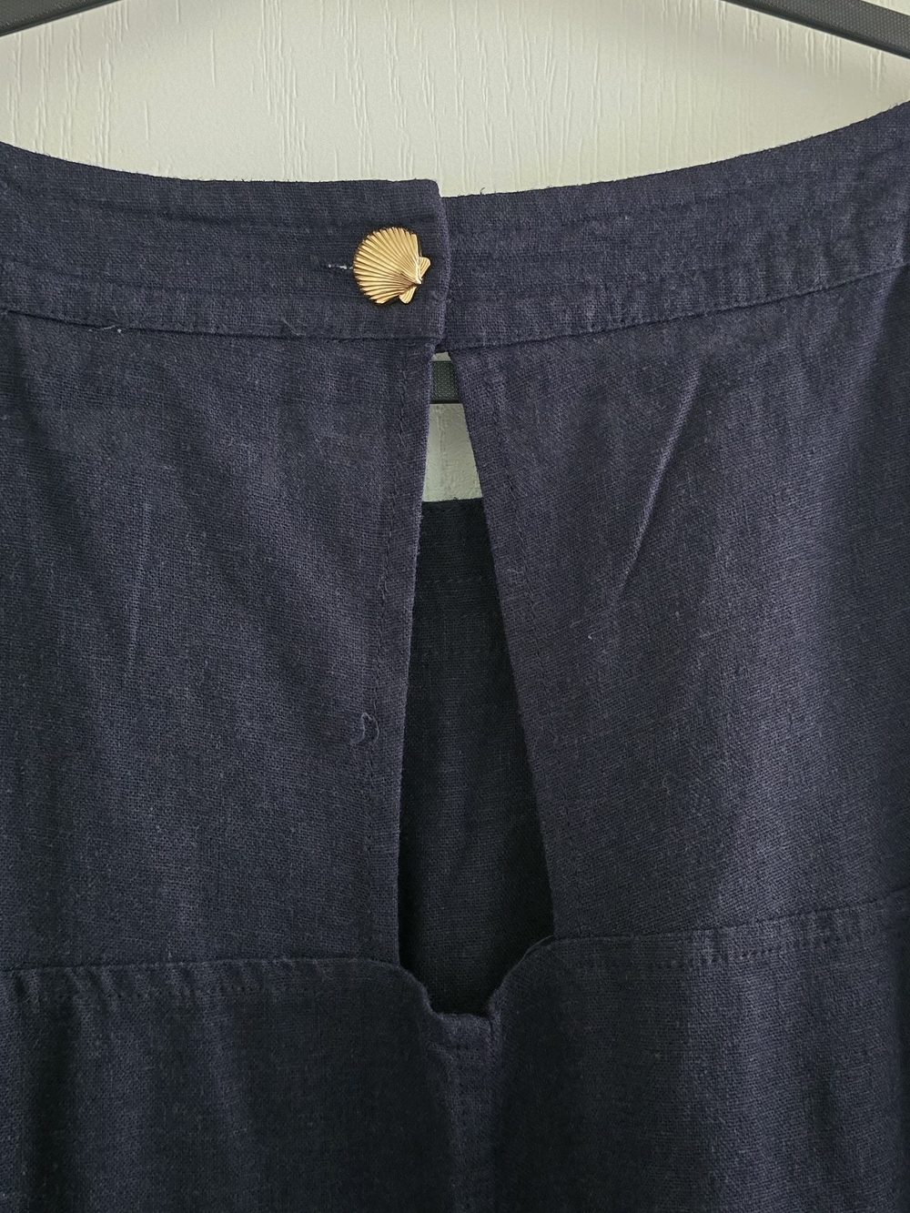 Cynthia Rowley navy Linen dress - Picture 6 of 6